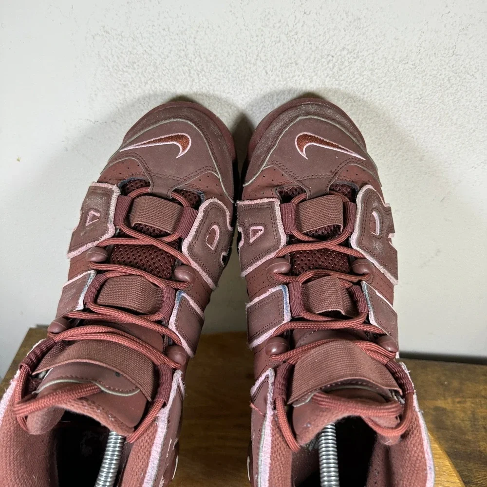 Nike Air More Uptempo 96 Earth Brown Pink DV3466-200 Mens 10 Basketball Shoes